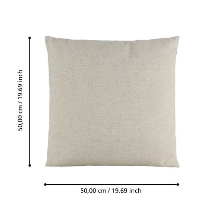 Eglo 420033 - Decoratief kussen ILES 50x50 cm beige