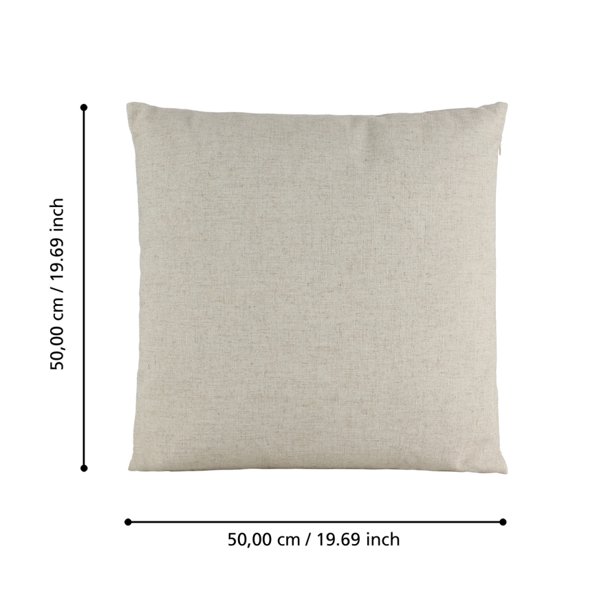 Eglo 420033 - Decoratief kussen ILES 50x50 cm beige