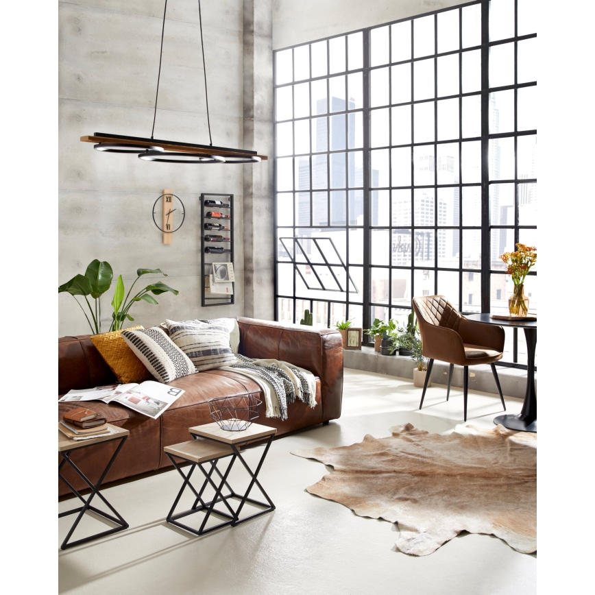 Eglo 420052 - Decoratief sierkussen CHEVERY 50x50 cm crème/zwart