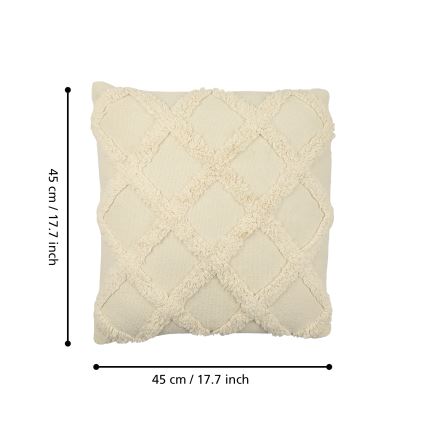 Eglo 420058 - Sierkussen CHEVERY 45x45 cm crème