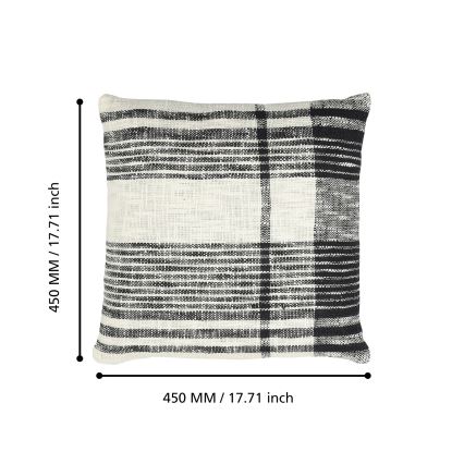 Eglo 420061 - Decoratief sierkussen CHEVERY 45x45 cm crème/zwart