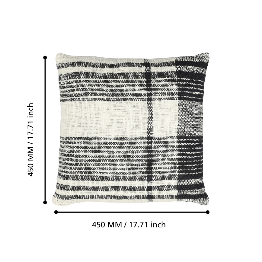 Eglo 420061 - Decoratief sierkussen CHEVERY 45x45 cm crème/zwart