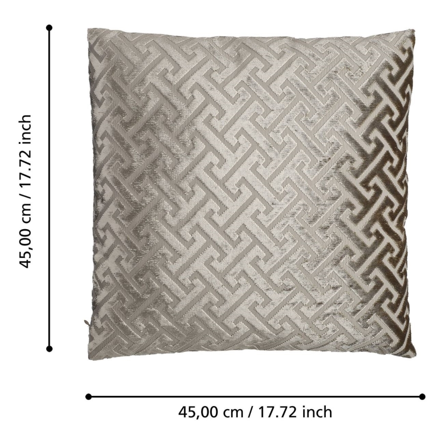 Eglo - Decoratief kussen 45x45 cm beige