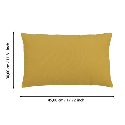 Eglo 420092 - Decoratief sierkussen ILES 30 x 45 cm geel
