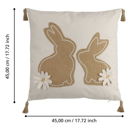 Eglo 420097 - Sierkussen CHEVERY 45x45 cm beige/bruin