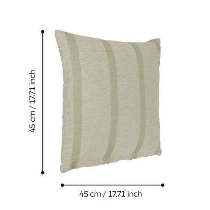 Eglo 420112 - Decoratiekussen BETAMPONA 45x45 cm beige
