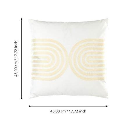 Eglo 420238 - Sierkussen BERHALA 45x45 cm wit/beige
