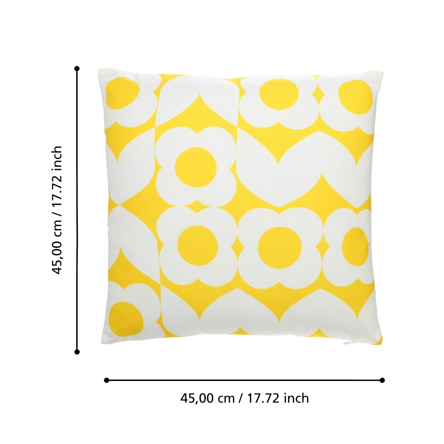 Eglo 420245 - Sierkussen TSUNAN 45x45 cm geel