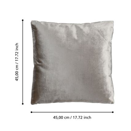 Eglo 420267 - Decoratief kussen SINGU 45x45 cm grijs