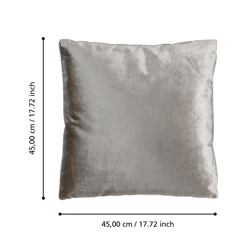 Eglo 420267 - Decoratief kussen SINGU 45x45 cm grijs