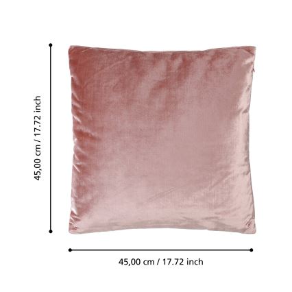 Eglo 420269 - Decoratiekussen SINGU 45x45 cm roze