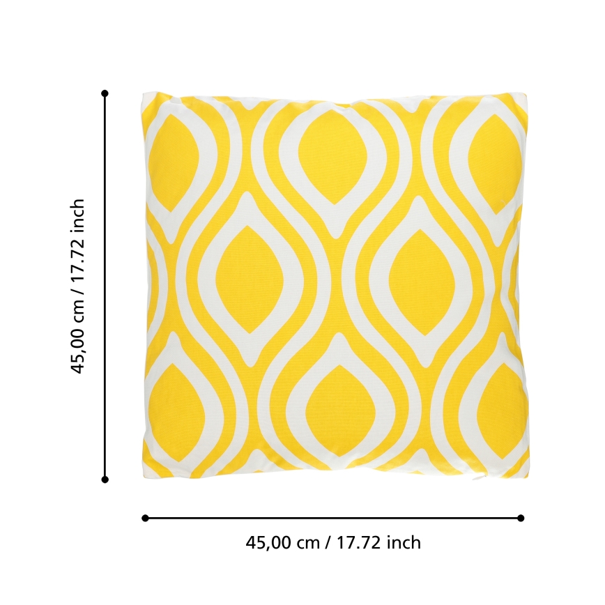 Eglo 420293 - Sierkussen CHEVERY 45x45 cm geel