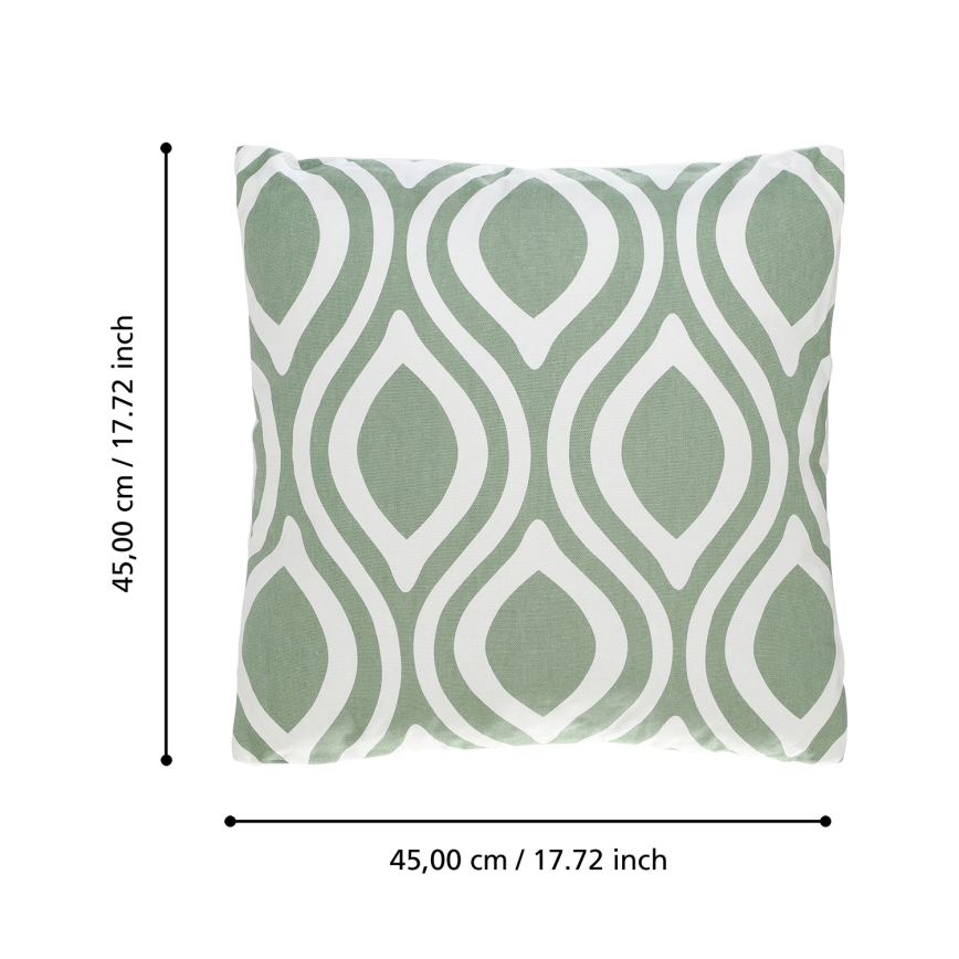 Eglo 420294 - Sierkussen CHEVERY 45x45 cm groen