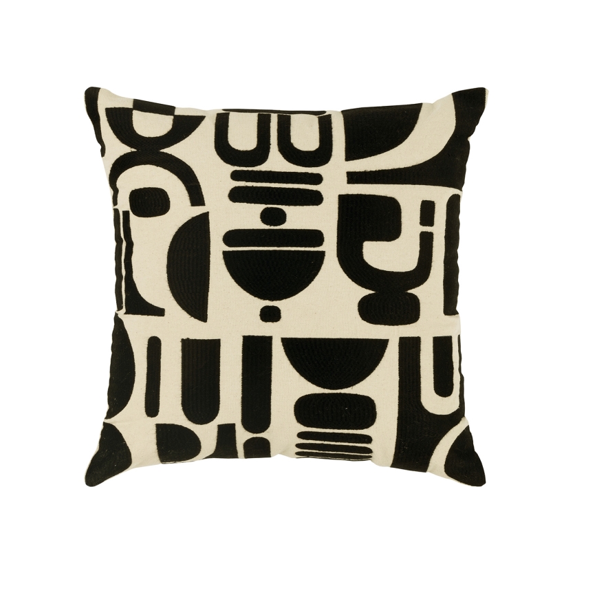 Eglo 420307 - Decoratief sierkussen CHEVERY 45x45 cm crème/zwart