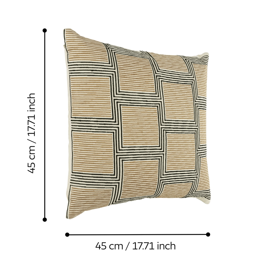 Eglo 420308 - Decoratief sierkussen CHEVERY 45x45 cm bruin