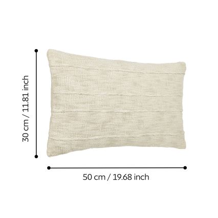 Eglo 420336 - Decoratief sierkussen SHILABO 50x30 cm beige