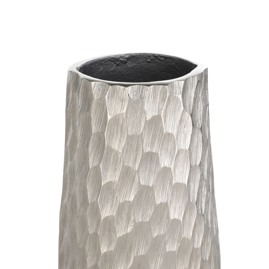 Eglo - Metalen vaas 40,5x14 cm zilver