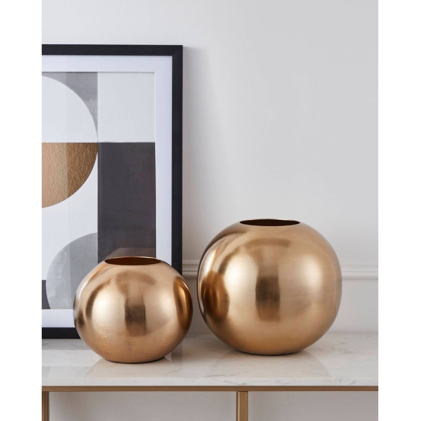 Eglo - Metalen vaas 22,5x25 cm goud