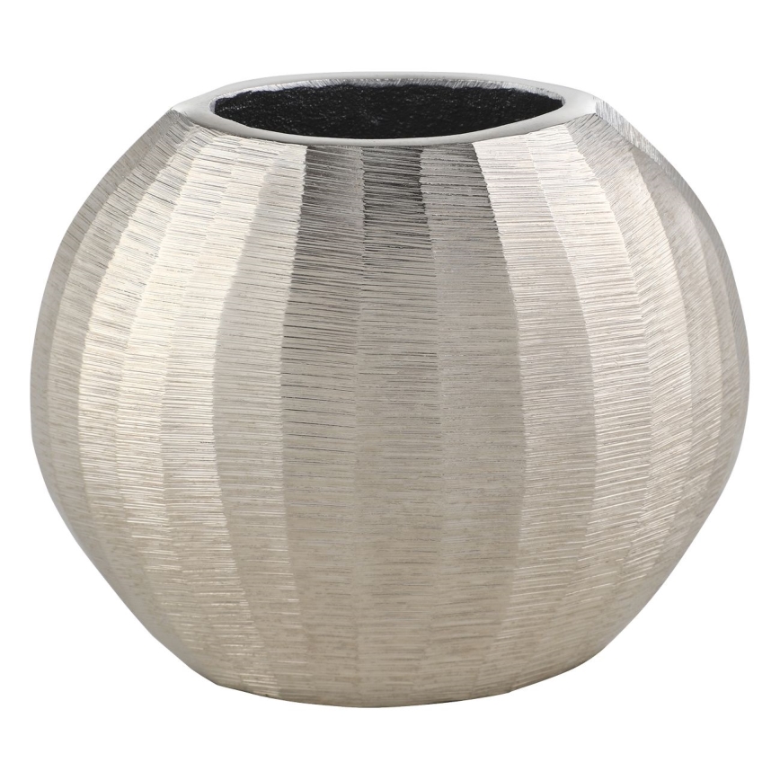 Eglo - Metalen vaas 13x15 cm zilver
