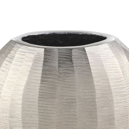 Eglo - Metalen vaas 13x15 cm zilver