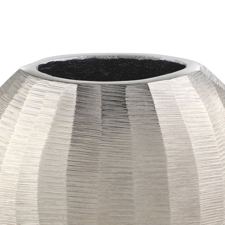 Eglo - Metalen vaas 13x15 cm zilver