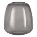 Eglo 421081 - Glazen vaas DELNITE 24,5x23 cm zwart/rookkleurig