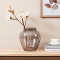 Eglo 421211 - glazen vaas ASINDRO 23,5 x 22 cm zwart/rookglas