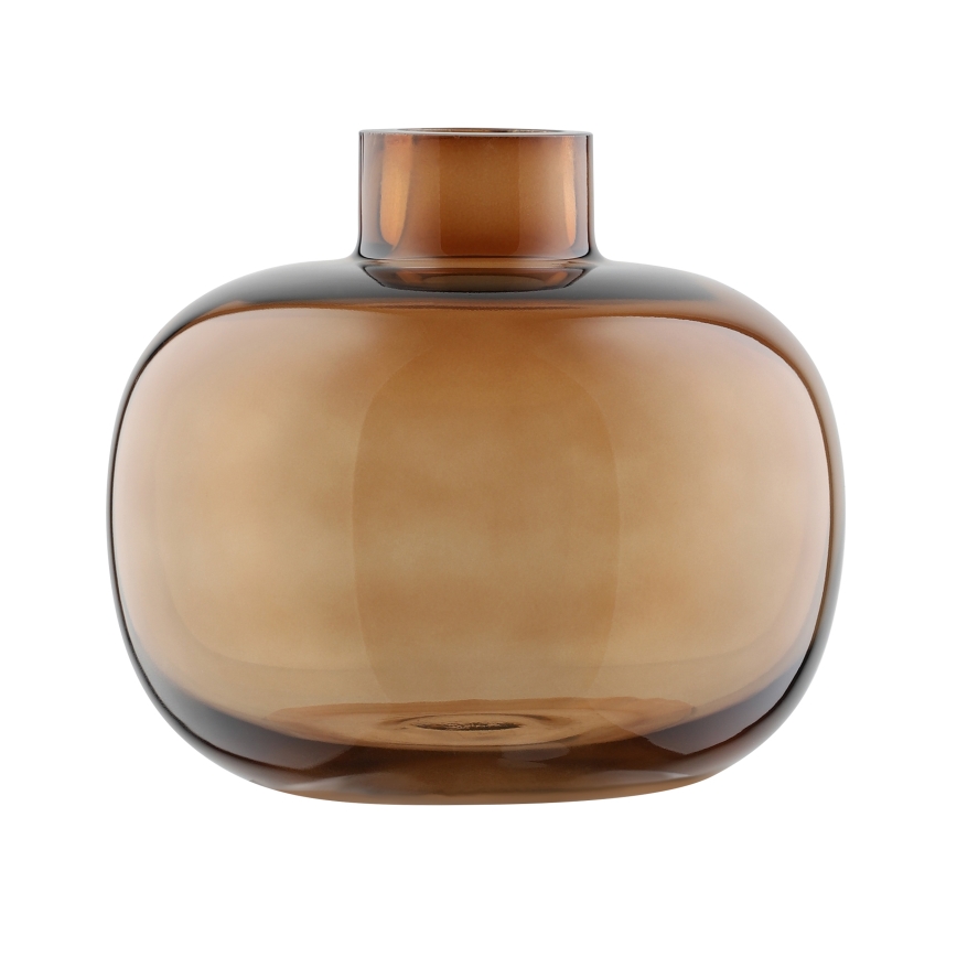 Eglo 421213 - Glazen vaas SIRANANA 11,8x13 cm bruin/rookglas