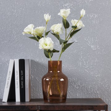 Eglo 421221 - Glazen vaas SIRANANA 22x14,5 cm bruin/rookkleurig