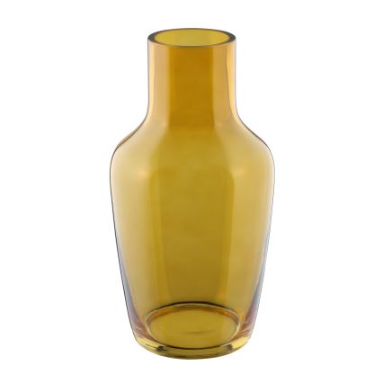 Eglo 421223 - Glazen vaas SIRANANA 25x13,3 cm geel/rookkleurig