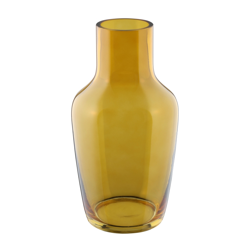 Eglo 421223 - Glazen vaas SIRANANA 25x13,3 cm geel/rookkleurig