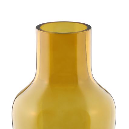 Eglo 421223 - Glazen vaas SIRANANA 25x13,3 cm geel/rookkleurig