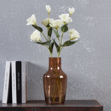 Eglo 421224 - Glazen vaas SIRANANA 25x13,3 cm bruin/rookkleurig