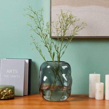 Eglo 421239 - Glazen vaas MAROSAVA 23x20 cm zwart/rookkleurig