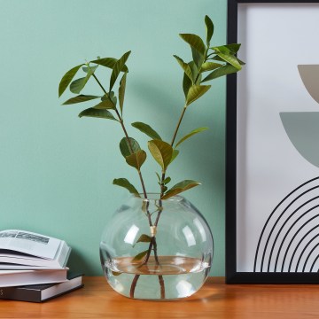 Eglo 421241 - Glazen vaas MAROSAVA 17x20 cm rookgrijs