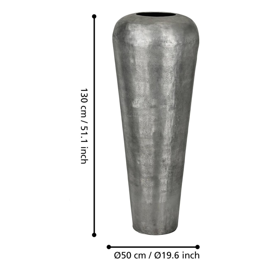 Eglo 421335 - Metalen vaas MIYAZAKI 130x50 cm grijs