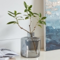 Eglo 421385 - Glazen vaas NABAS 24,5x21 cm zwart/rookglas
