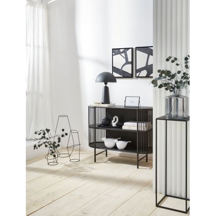 Eglo 421385 - Glazen vaas NABAS 24,5x21 cm zwart/rookglas