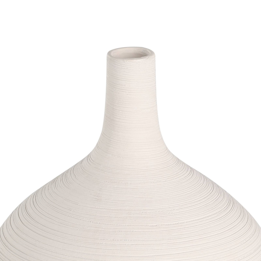 Eglo - Vaas van keramiek 22x16 cm wit/goud
