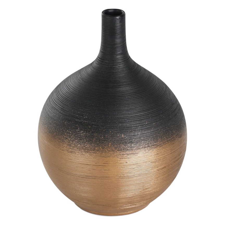 Eglo - Vaas van keramiek 22x16 cm zwart/goud