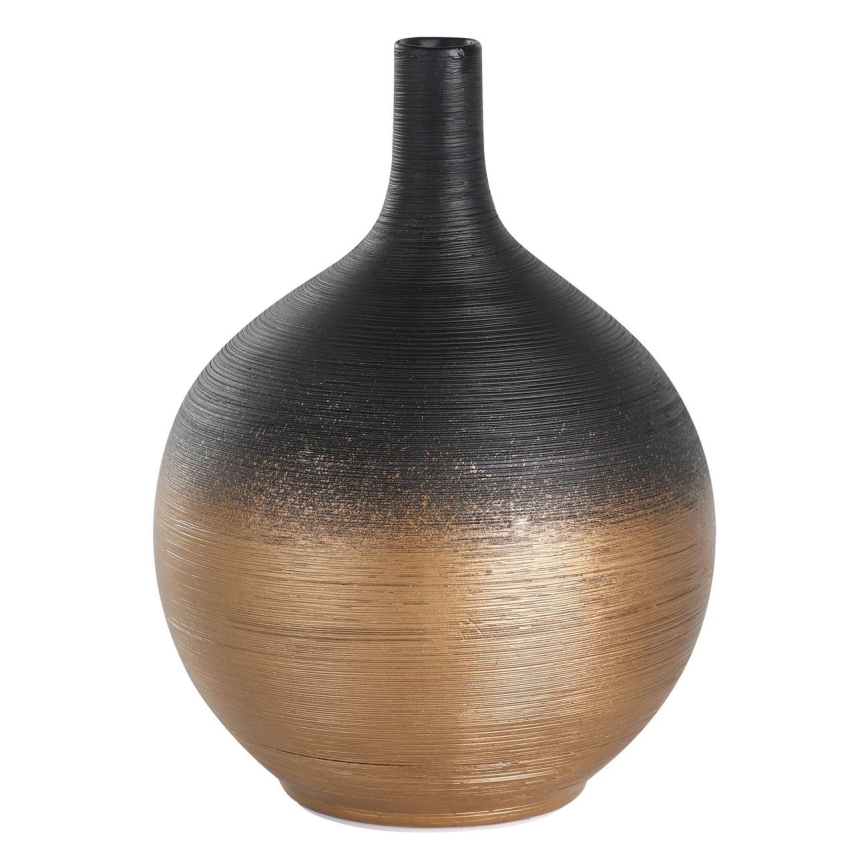 Eglo - Vaas van keramiek 22x16 cm zwart/goud