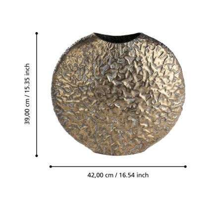 Eglo 421637 - metalen vaas LENGGENG, 39 x 42 cm, bronskleurig