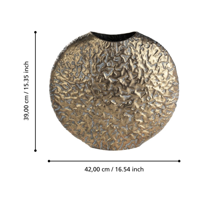 Eglo 421637 - metalen vaas LENGGENG, 39 x 42 cm, bronskleurig