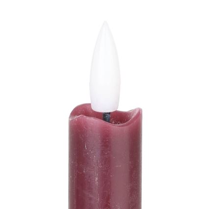 Eglo - SET 2x LED-kaars LED/1xAAA 24,5 cm rood