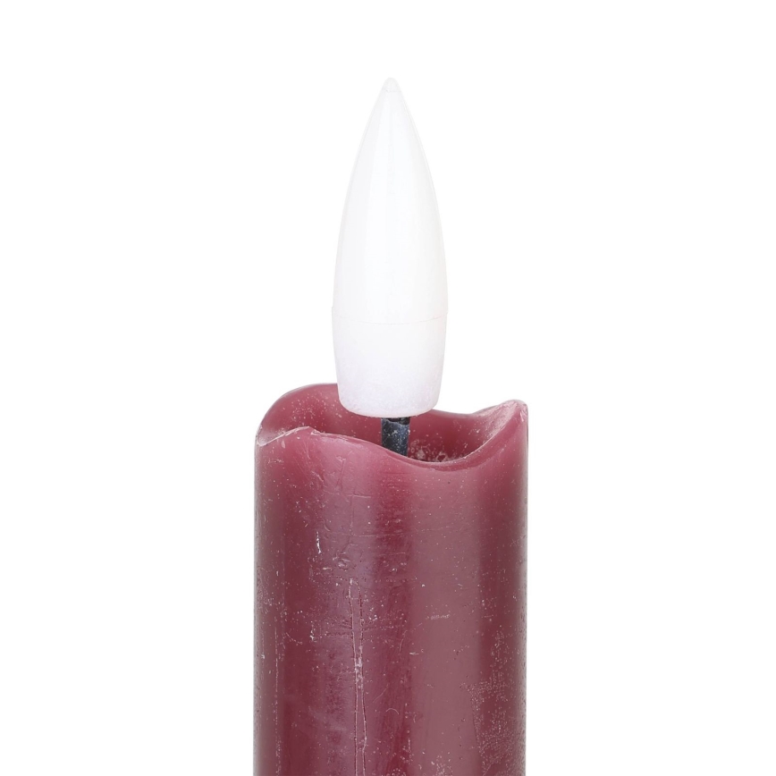 Eglo - SET 2x LED-kaars LED/1xAAA 24,5 cm rood