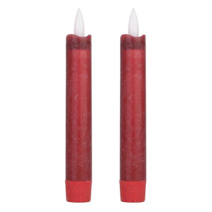 Eglo - SET 2x LED Candle LED/1xAAA 15 cm rood