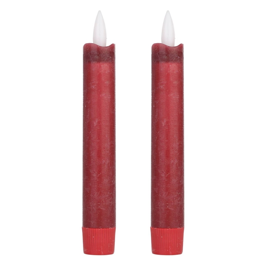 Eglo - SET 2x LED Candle LED/1xAAA 15 cm rood