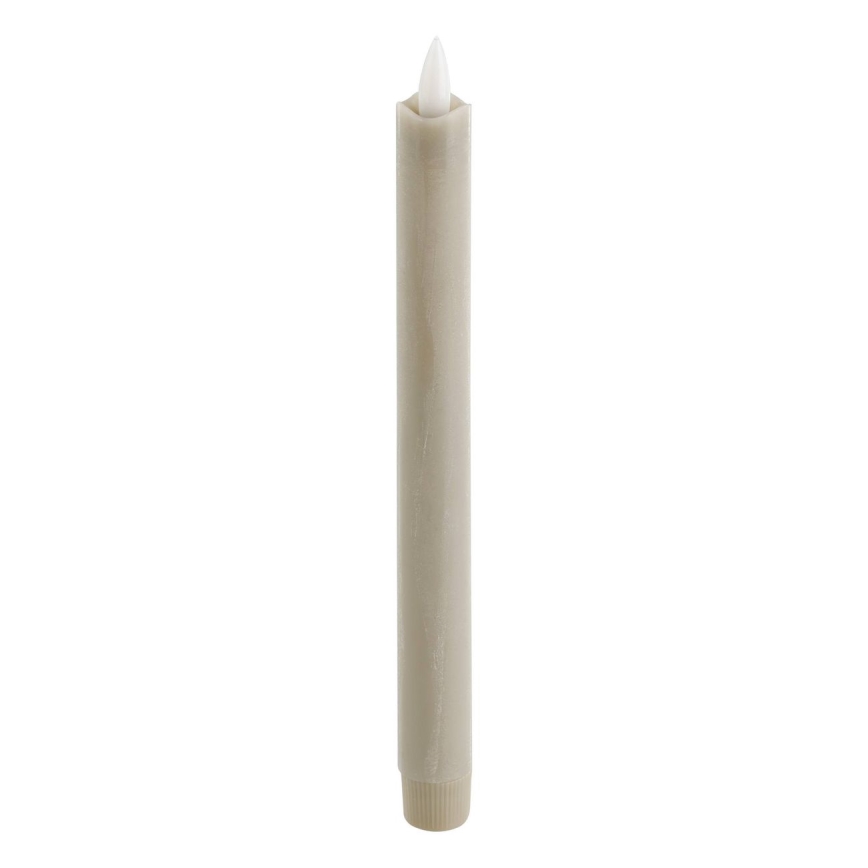 Eglo - SET van 2x LED-kaars LED/1xAAA 24,5 cm beige