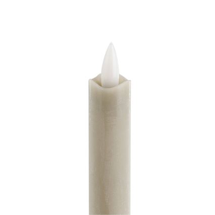 Eglo - SET van 2x LED-kaars LED/1xAAA 24,5 cm beige