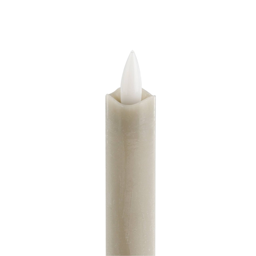 Eglo - SET van 2x LED-kaars LED/1xAAA 24,5 cm beige